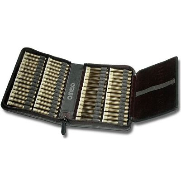 Taschenapotheke 60er Leder schwarz