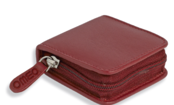 Taschenapotheke 16er Leder rot